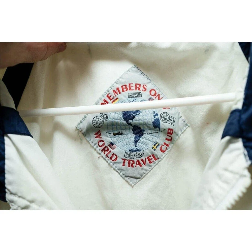 Members Only  world travel club windbreaker Bomber Jacket size XXT Vintage